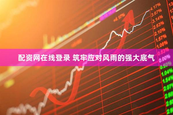 配资网在线登录 筑牢应对风雨的强大底气